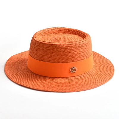 Elegant Wide Brim Straw Hat